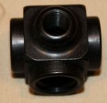 Enderle AN6 3 Way Female Tee Fitting with 1/8" NPT